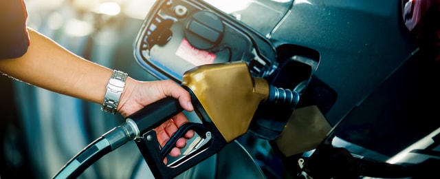 Auto wird getankt