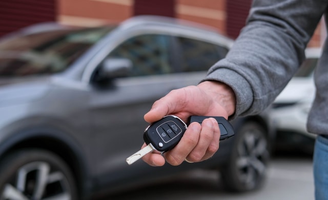 Leasingauto mit Autoschlüssel