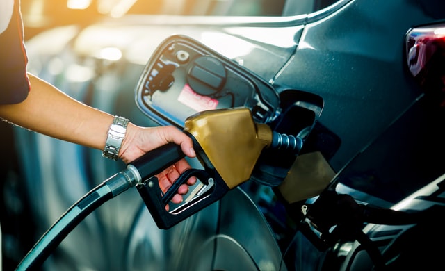 Auto wird getankt