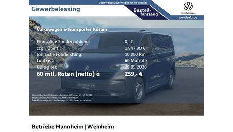 Volkswagen e-Transporter